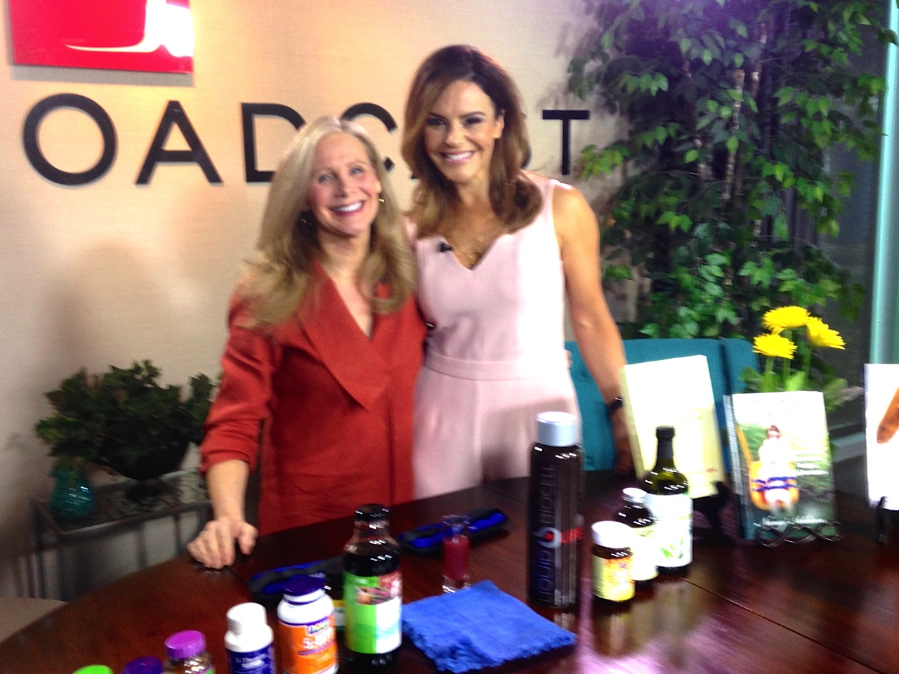 Nancy Addison ( Celebrity author, Nutrition expert and chef)  & Lisa Pineiro on The Broadcast